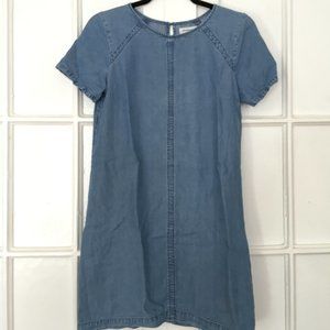 Abercrombie & Fitch Denim Mini Shift Dress